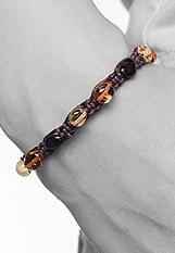 very nice small teething baltic amber coffee children's bracelet 